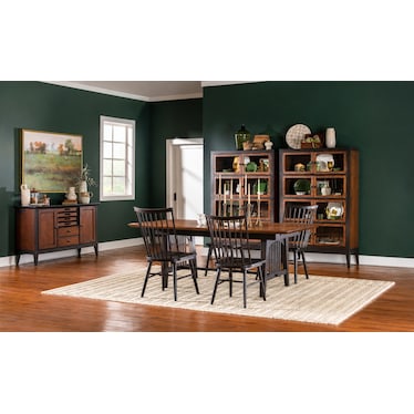 FENLEY 5 PIECE SPINDLE DINING SET