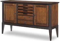 fenley distressed cherry sideboard server   