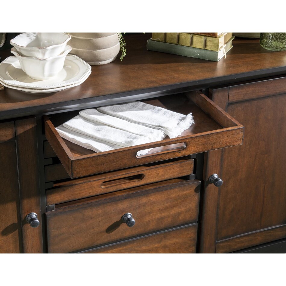 fenley distressed cherry sideboard server   