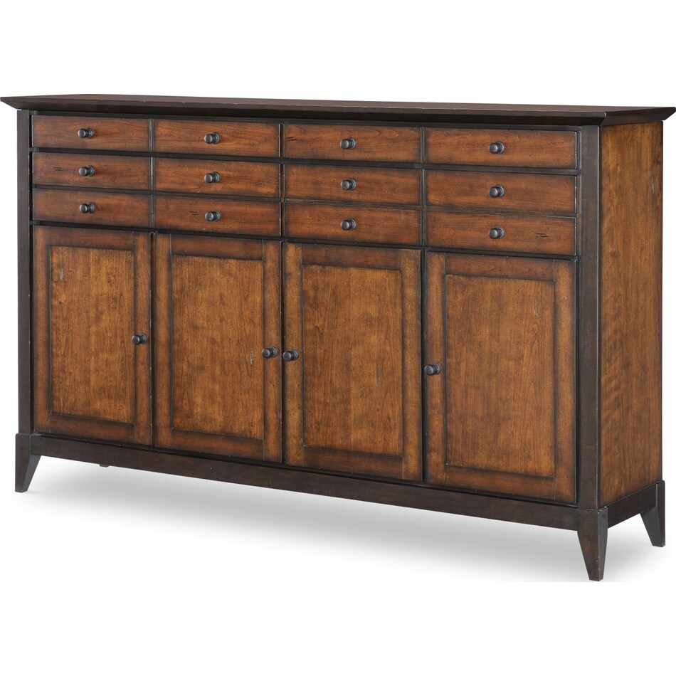 fenley distressed cherry sideboard server   