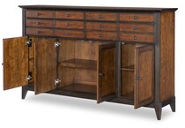 fenley distressed cherry sideboard server   