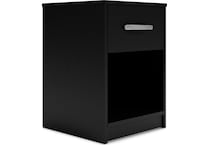 finch black nightstand   