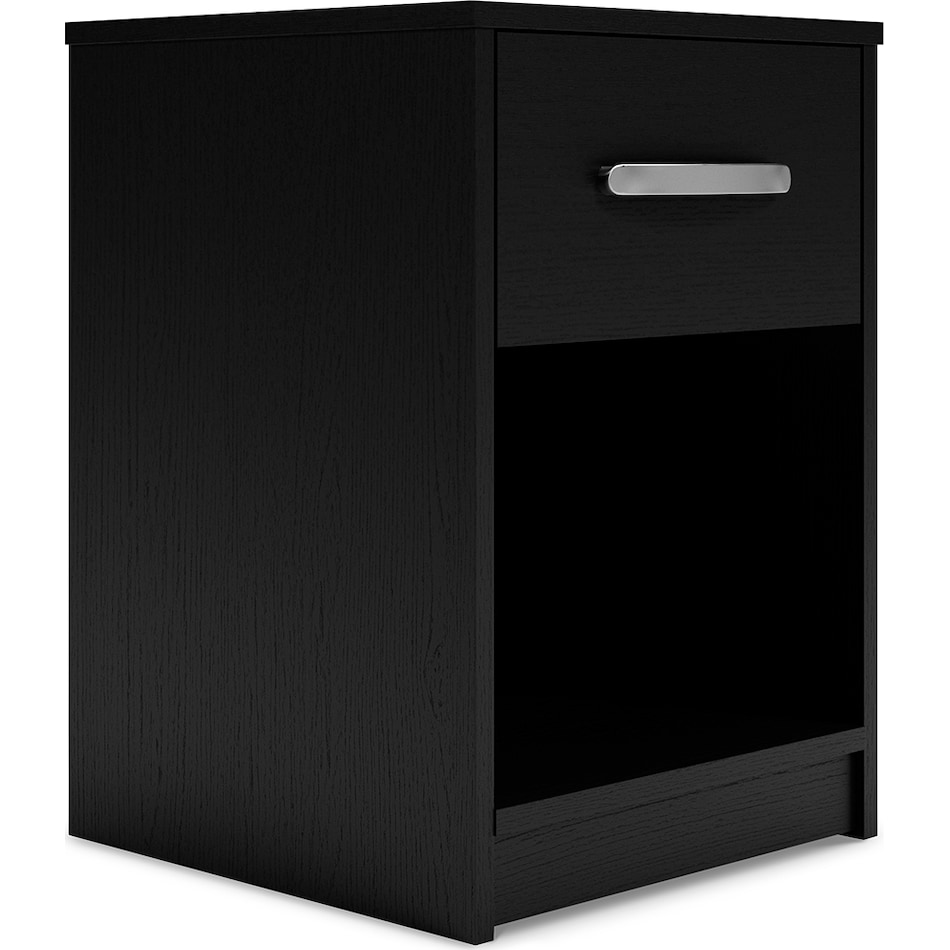 finch black nightstand   