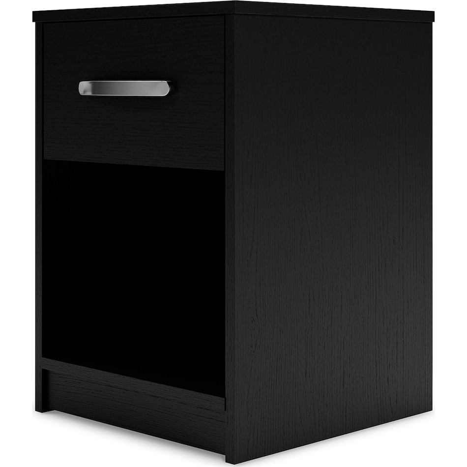 finch black nightstand   