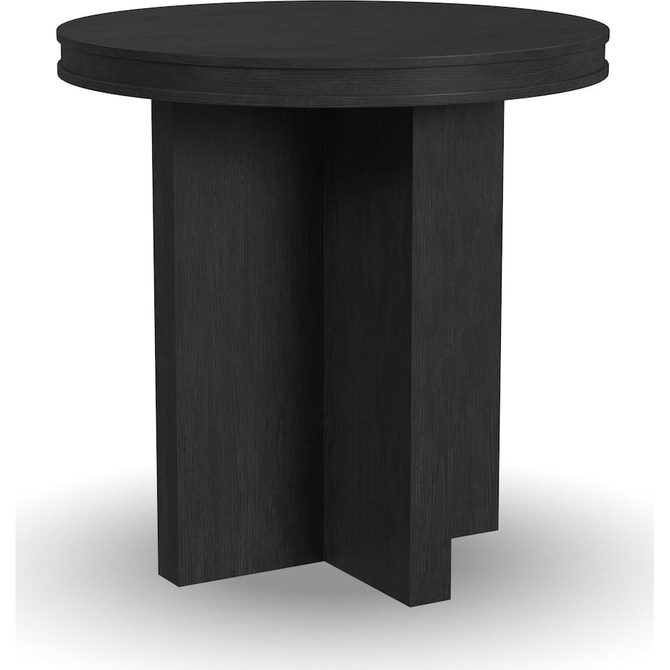findlay black end table   