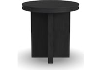 findlay black end table   