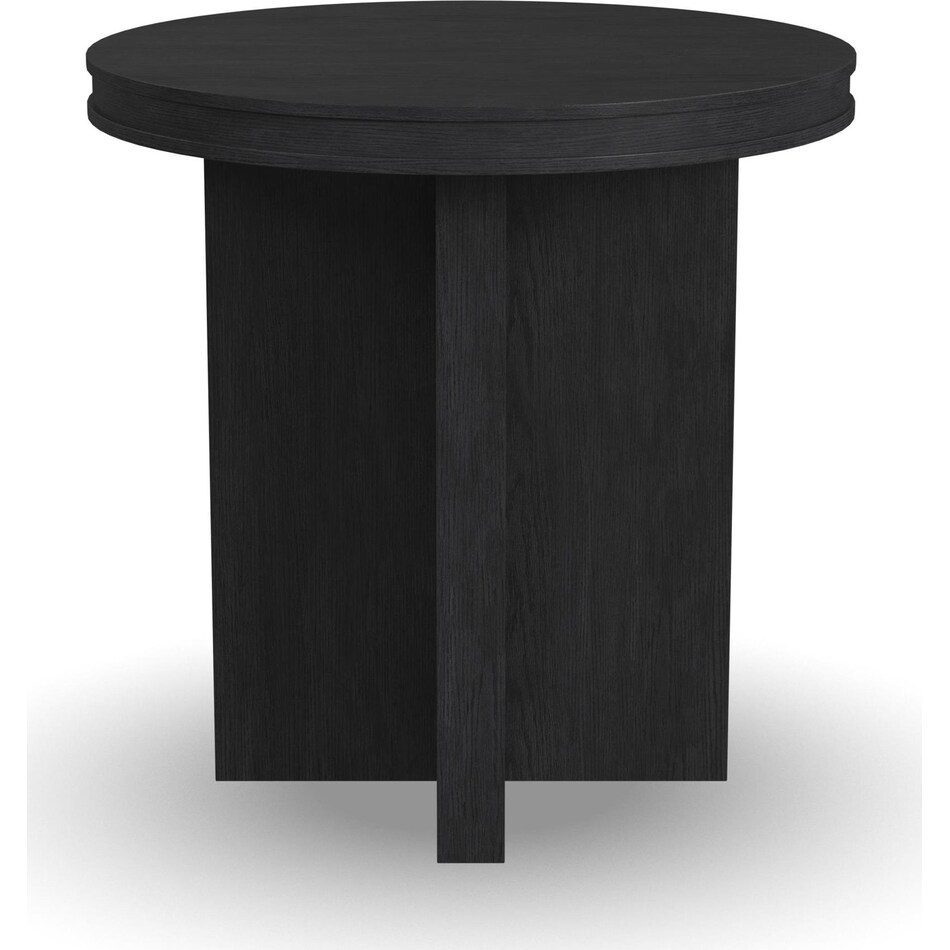 findlay black end table   