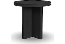 findlay black end table   