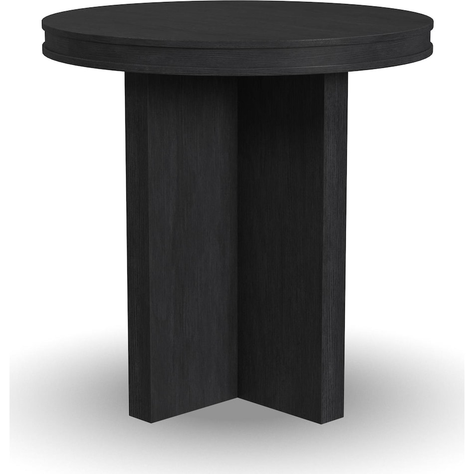 findlay black end table   