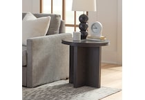findlay black end table   