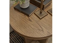 findlay white end table   