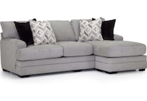 fiona gray sofa chaise   