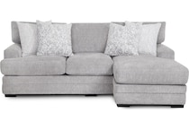 fiona gray sofa chaise   