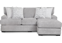 fiona nickel sofa chaise   