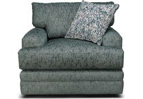 fiona teal accent chair   