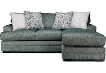 fiona teal sofa chaise   