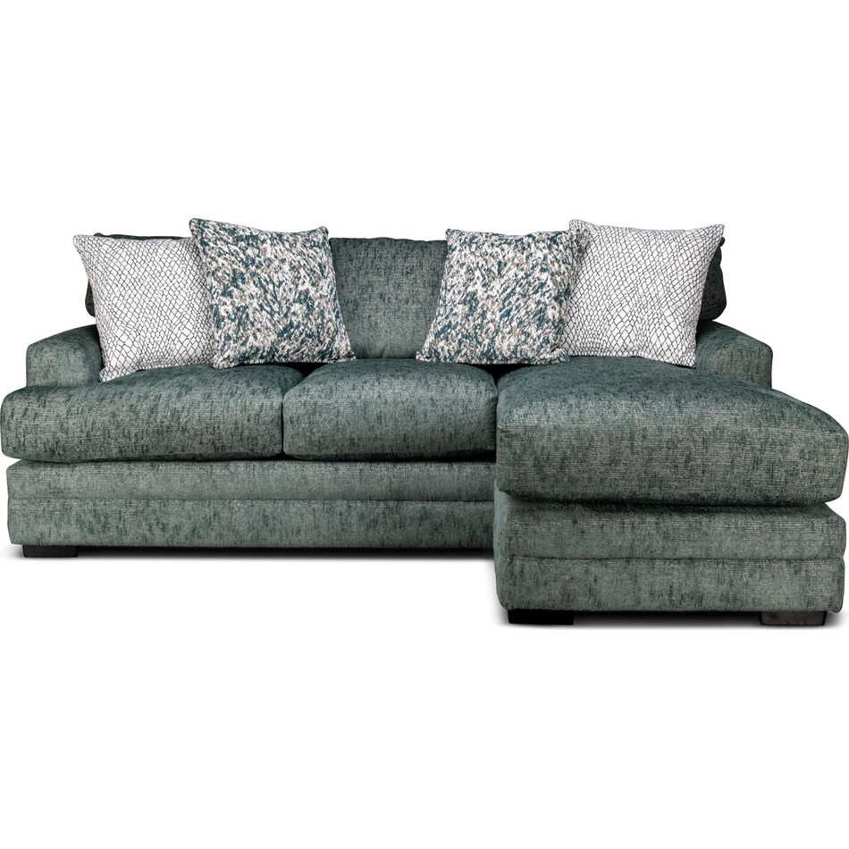 fiona teal sofa chaise   