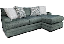 fiona teal sofa chaise   