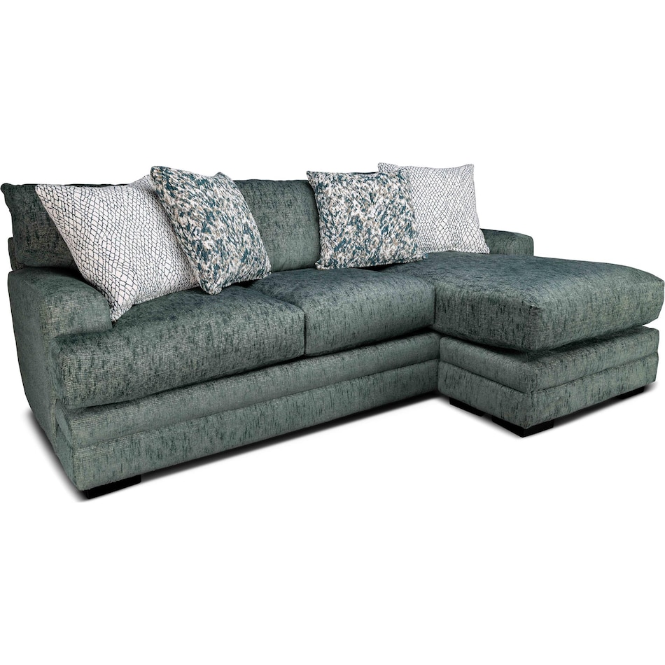 fiona teal sofa chaise   
