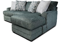 fiona teal sofa chaise   