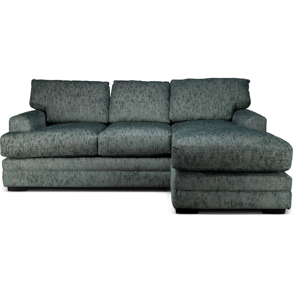 fiona teal sofa chaise   