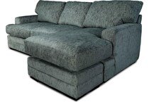 fiona teal sofa chaise   