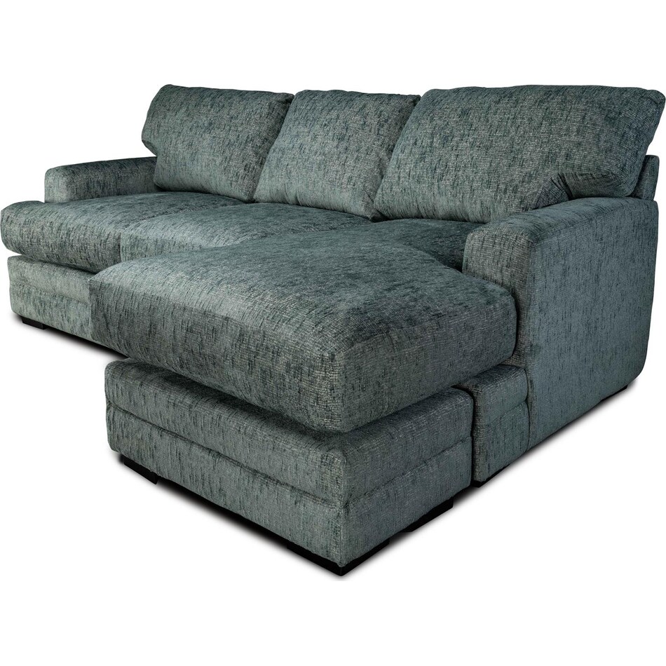 fiona teal sofa chaise   