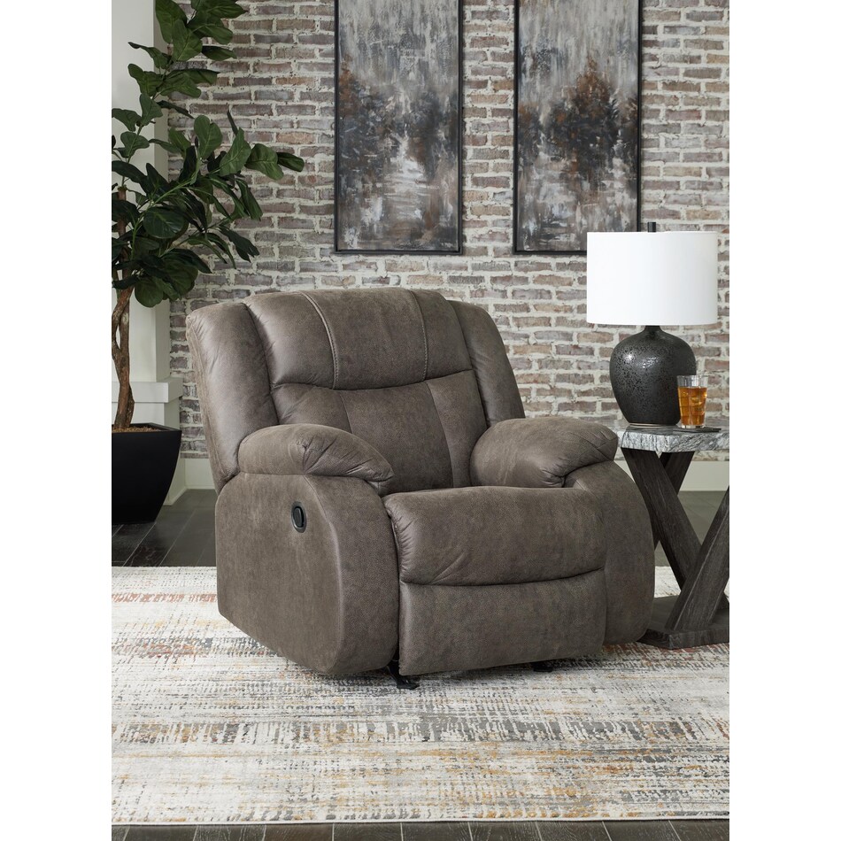 first base brown recliner   