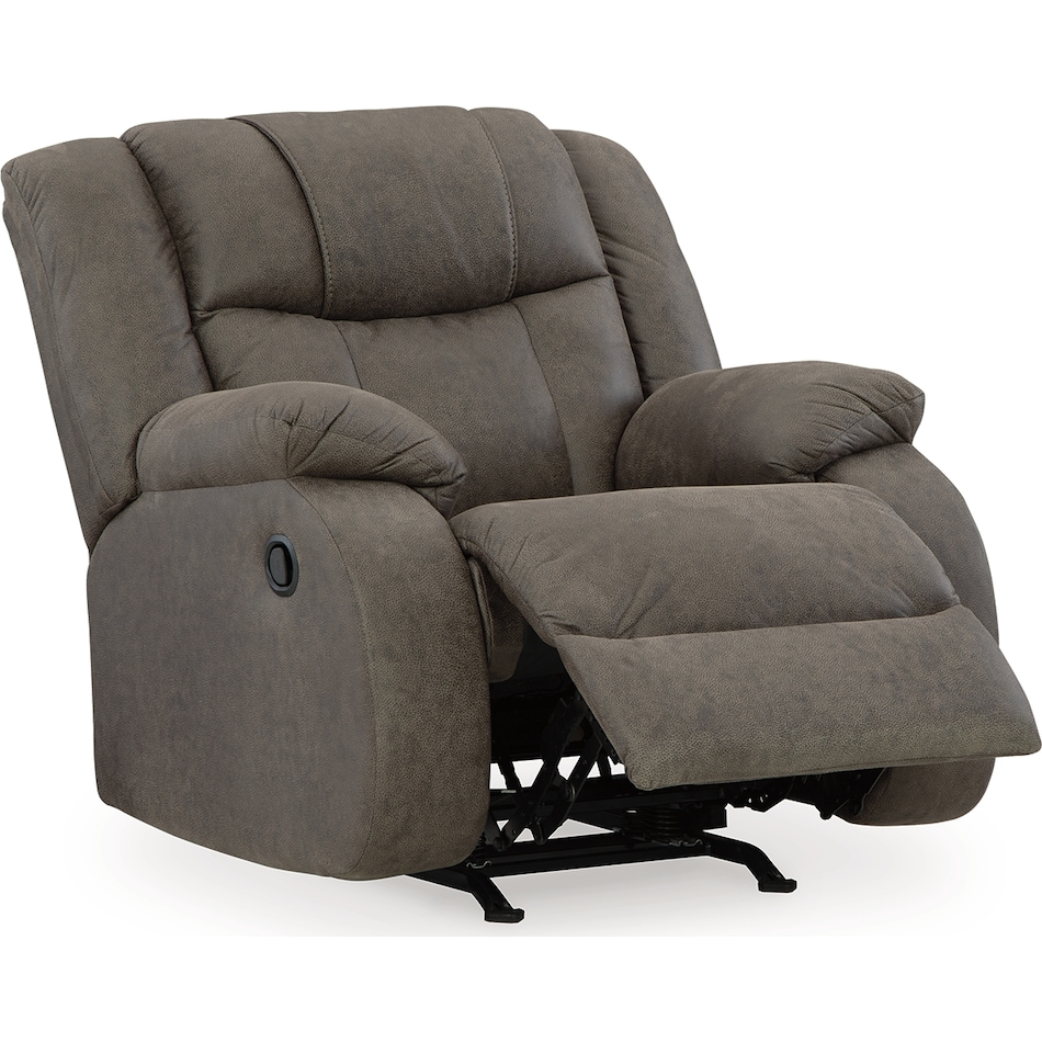 first base gunmetal recliner   