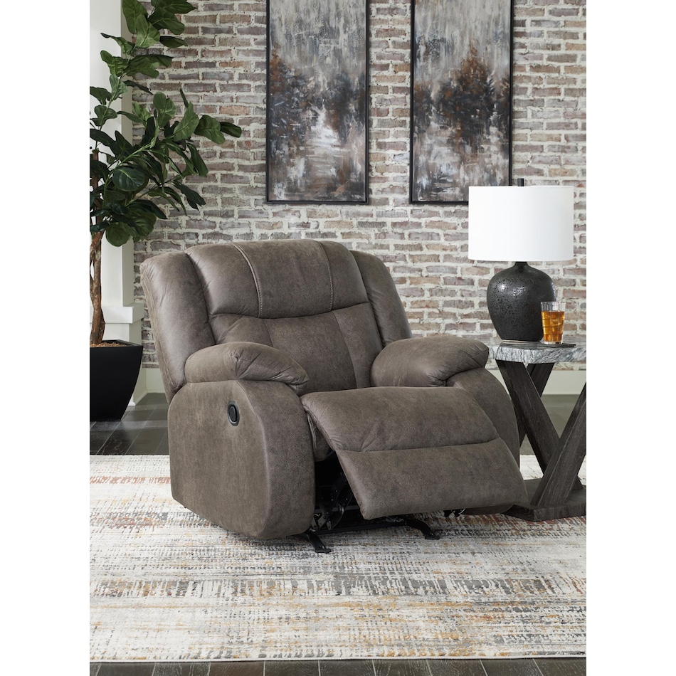 first base gunmetal recliner   