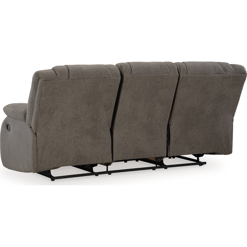 first base gunmetal reclining sofa   