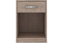 flannia gray nightstand   