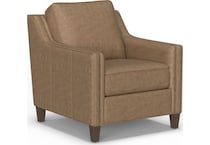 florian brown accent chair   