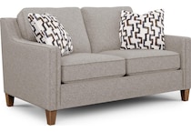 florian grey loveseat   