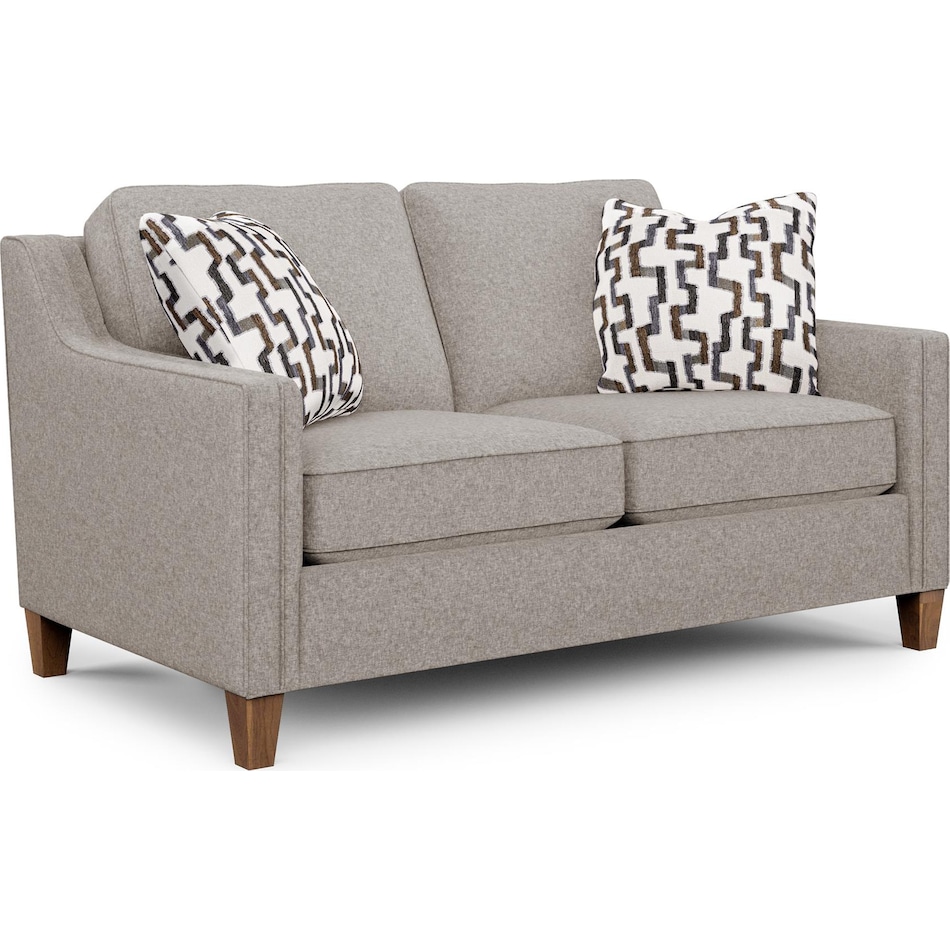 florian grey loveseat   