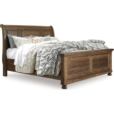 FLYNNTER KING SLEIGH BED