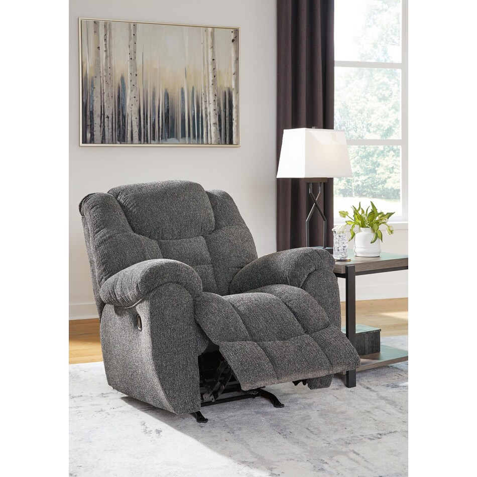 foreside charcoal recliner   