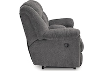 foreside charcoal reclining console loveseat   