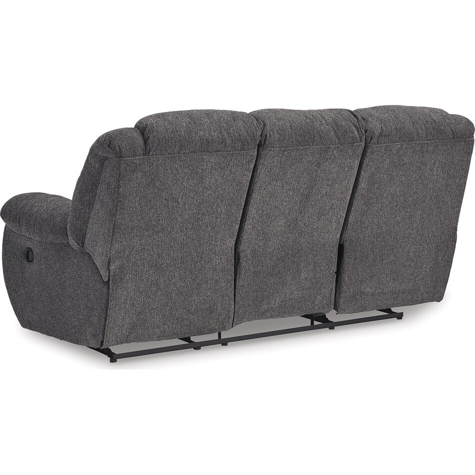 foreside charcoal reclining sofa   