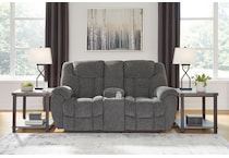 foreside reclining console loveseat   