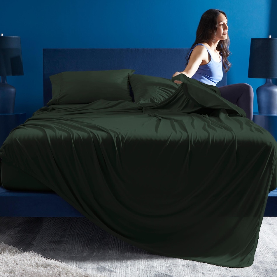 forest green sheets   
