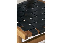 fortmaine black brown side chair   