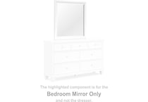 fortman white mirror   