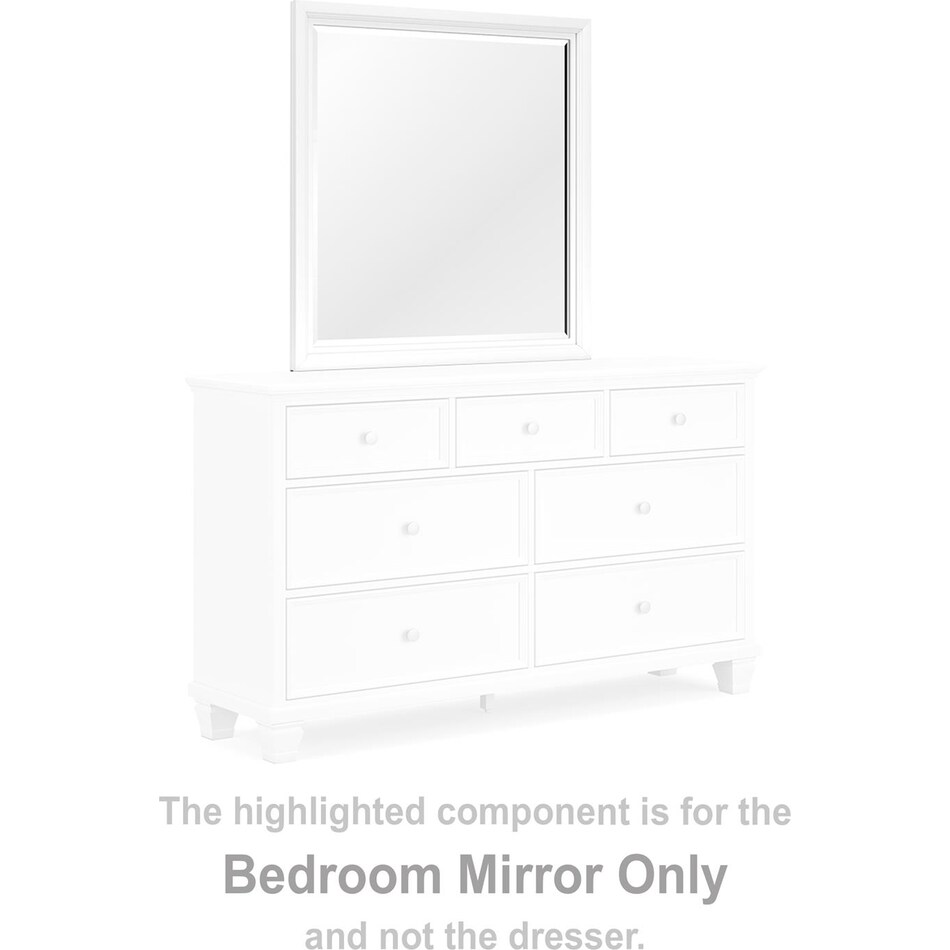 fortman white mirror   