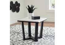 fostead white end table   