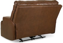 francesca auburn power leather recliner   