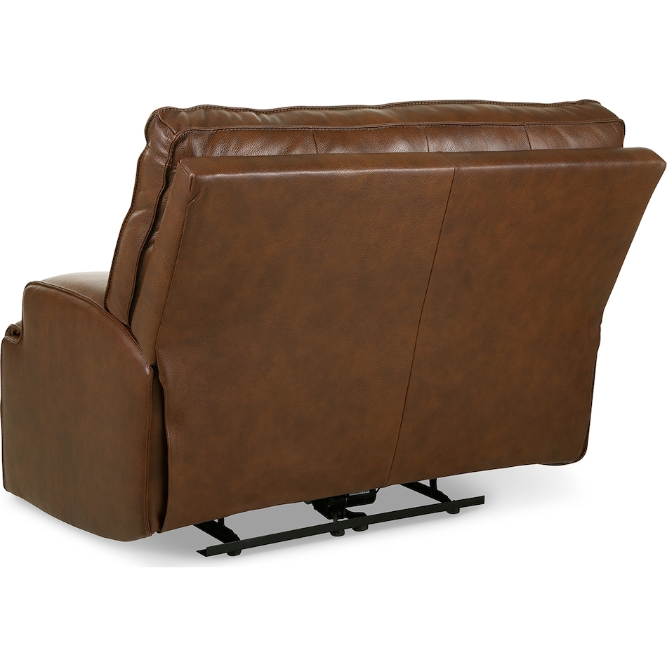 francesca auburn power leather recliner   