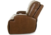 francesca auburn power leather recliner   