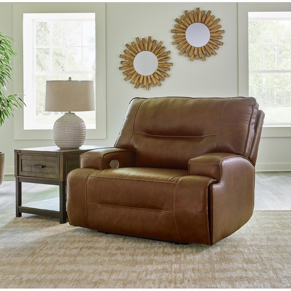 francesca power leather recliner   