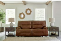 francesca power leather reclining sofa   